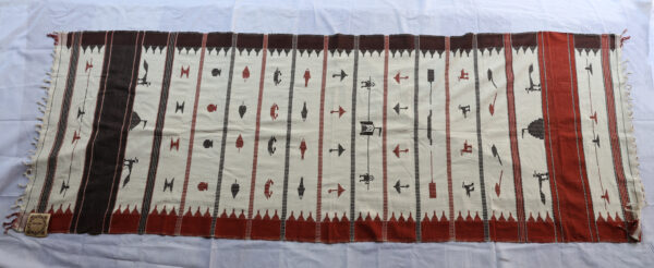 Ganga Jamuna Dupatta with Tribal Motifs
