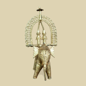 Laxmi Narayan riding on elephant