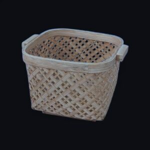 Square basket with small handle