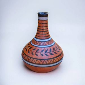 Grey and Black Terracotta Vase