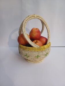 Embroidered Fruit Basket