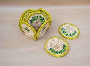 Leaf Design Tea Coaster