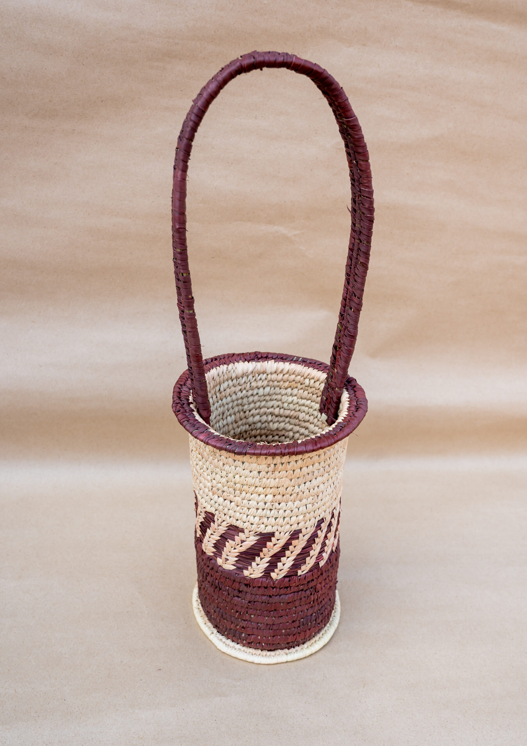 Purple and White Bottle-holder